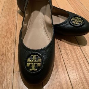 Black Tory Burch Flats